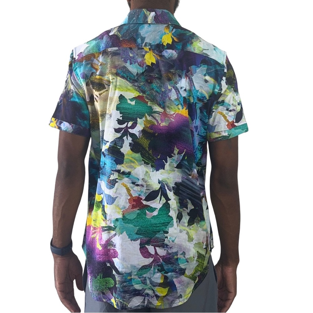 Robert Graham Tropical Storm Classic Fit Shirt Men's M - Picture 2 of 8